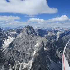 Flugwegposition um 09:48:18: Aufgenommen in der Nähe von 39030 Sexten, Südtirol, Italien in 2993 Meter